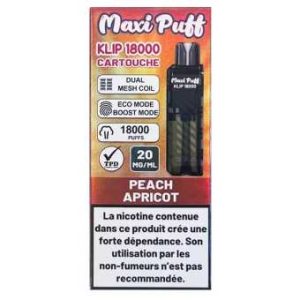 Cartouche Maxi Puff Klip 18K – Peach Apricot